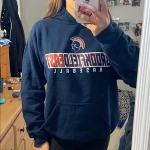 Navy Baseball Hoodie